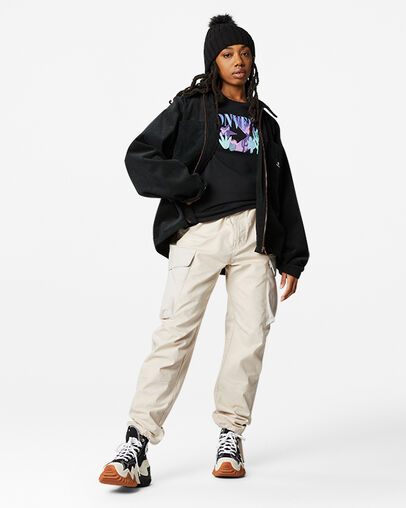 Star Chevron Desert Mountain T-Shirt Black, Full Body View