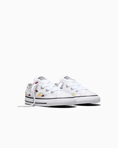 Chuck Taylor All Star Picnic White/Black/Sunny Outlook, Top and Side View