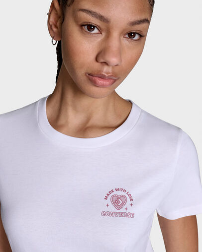 Made With Love T-Shirt White, Detail View