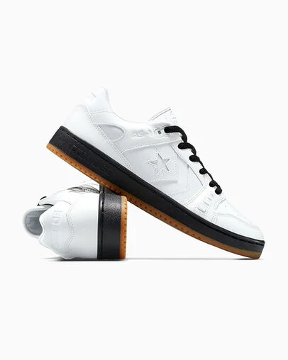 CONS X SNEEZE AS-1 PRO White/Black/Gum Honey, Detail Angle View