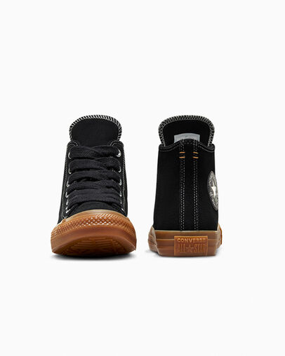 Chuck Taylor All Star Suede Black/Gum Honey/Gingersnap, Heel View