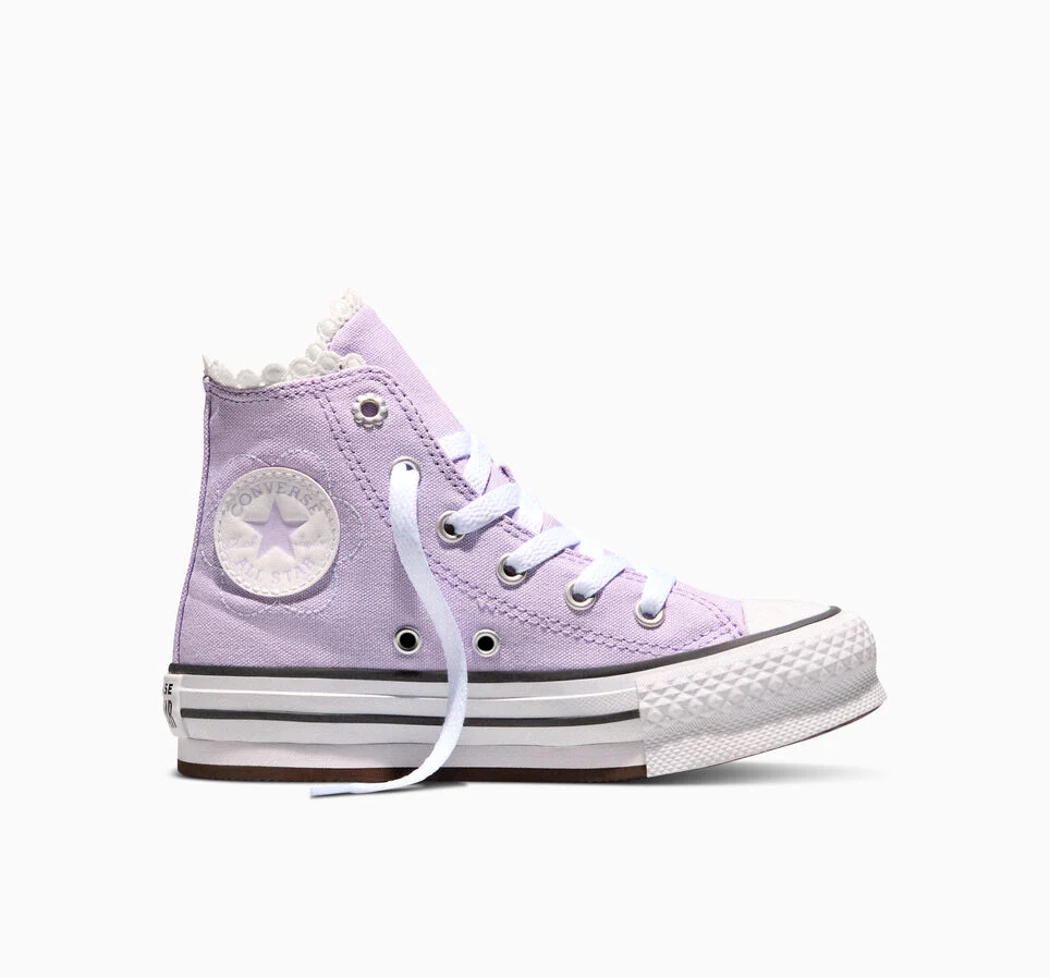 Chuck Taylor All Star EVA Lift Platform Bubble Flowers Lavender Latte/White/Black