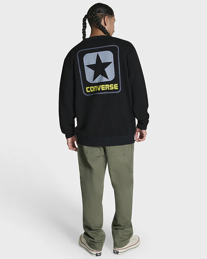 Box Star Crewneck Black