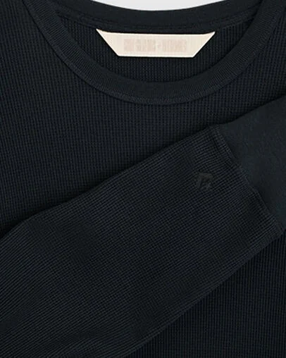 Shai Gilgeous-Alexander Waffle Long-Sleeve T-Shirt Converse Black, Detail View