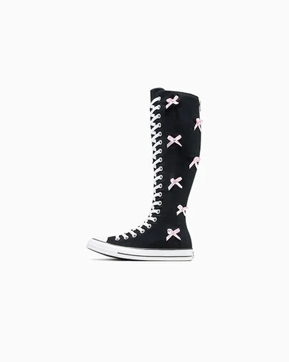 Chuck Taylor All Star XXHi Bows & Studs Black/Pink Frosting/Egret, Inner Side View