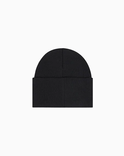 High Top Beanie Black, 3/4 View