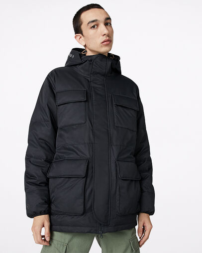 Down Utility Jacket Converse Black