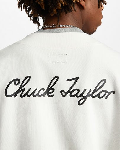 All Star Baseball Jersey Egret, Detail View