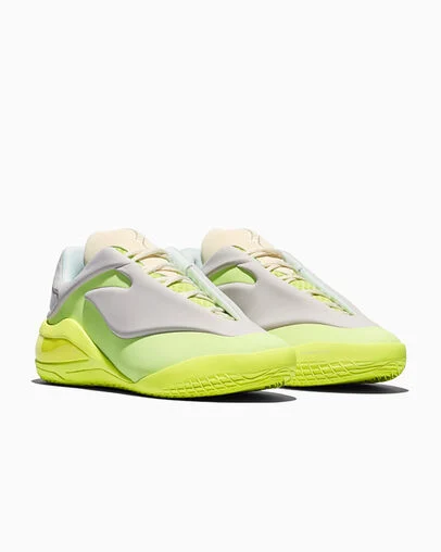 SHAI 001 Lace Up Lime, Top and Side View