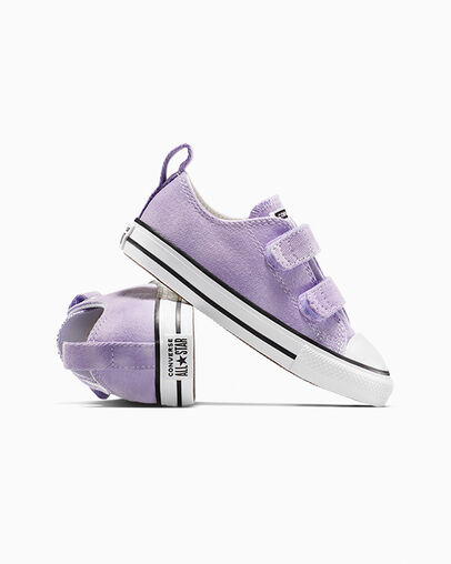 Chuck Taylor All Star Color Splash Easy-On Court Purple/Violet Heat/White, Detail Angle View
