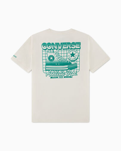 Retro Athletics Short Relaxed Sleeve T-Shirt Egret, Back View