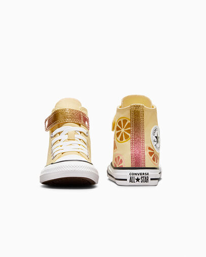 Chuck Taylor All Star Easy On Citrus Like Butter Yellow/Donut Glaze/White, Heel View