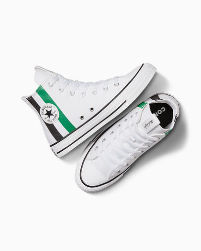 Chuck Taylor All Star Home Team White/Green/Black, Angled View