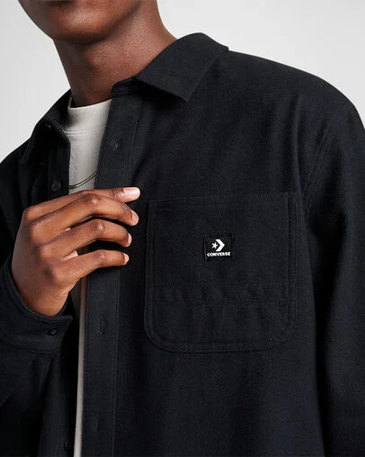 Button-Down Shirt Converse Black, Detail View