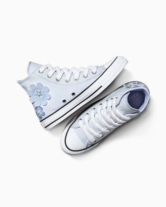 Chuck Taylor All Star Gradient Flowers White/Blueberry Ice, Outer Side View