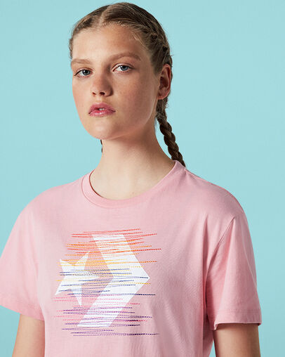 Rainbow Thread Icon Remix Short Sleeve Coastal Pink