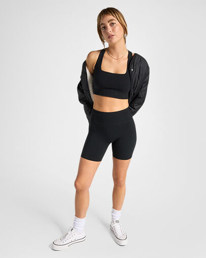 Full Coverage Bra Top Converse Black, Back View