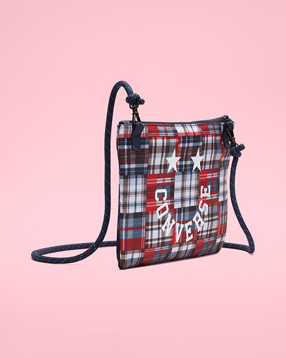 Patchwork Musette Obsidian/Plaid, 3/4 View