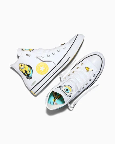 Converse x Minions Chuck Taylor All Star White/Yellow/White, Angled View