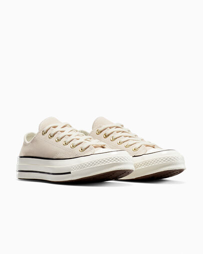 Chuck 70 Suede Pale Petal/Egret/Pale Petal, Top and Side View