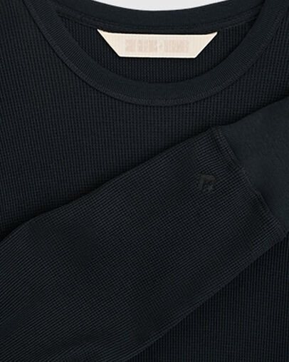 SHAI 001 Waffle Long-Sleeve T-Shirt Converse Black, Detail View