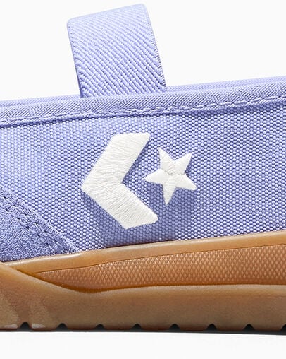 Run Star Trainer Ballet Flat Very Peri Purple/Indigo Storm/Gum, Detail Angle View