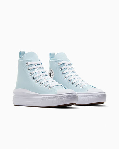 Chuck Taylor All Star Move Winter Slay Blue /White/Black, Top and Side View