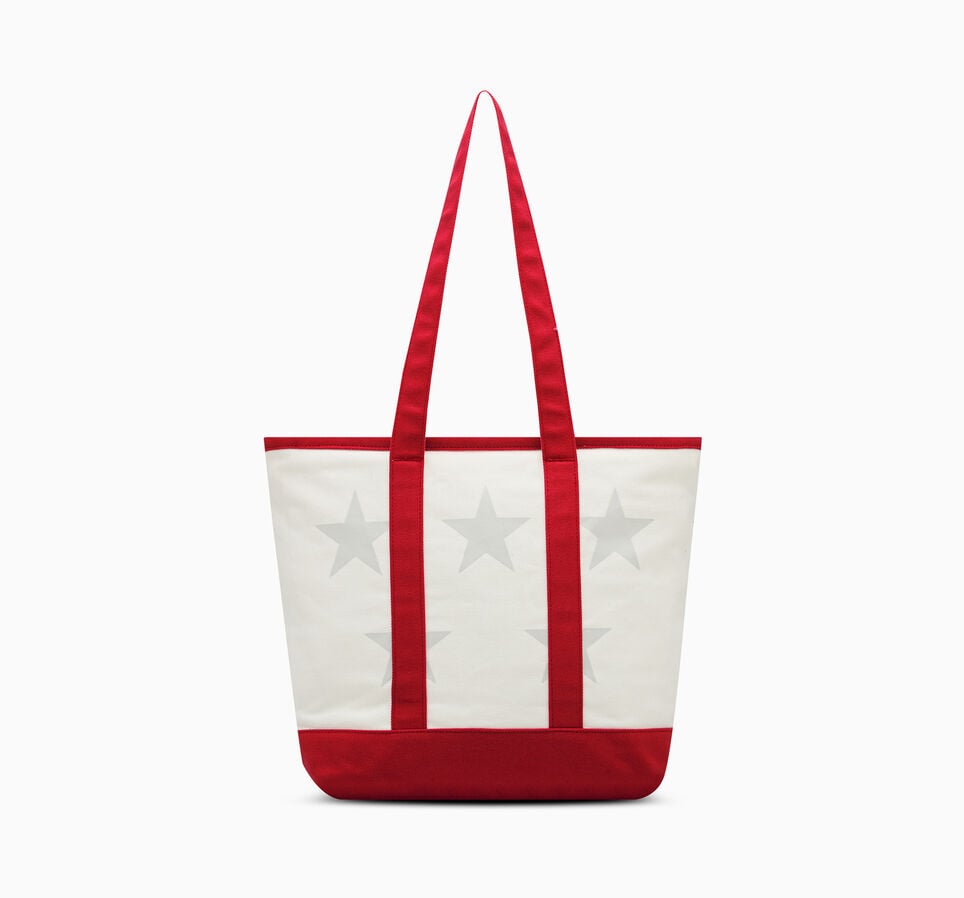 Five Star Canvas Tote Bag Converse Red