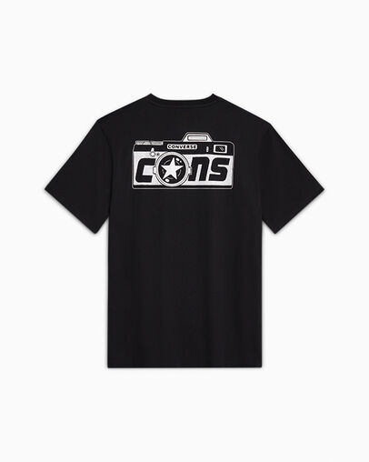 CONS Camera T-Shirt Converse Black, Back View