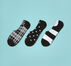 3-Pack Pattern Mix Made For Chucks Socks Black Plaid Black/White Black/