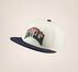 Twisted Strapback Egret/Obsidian