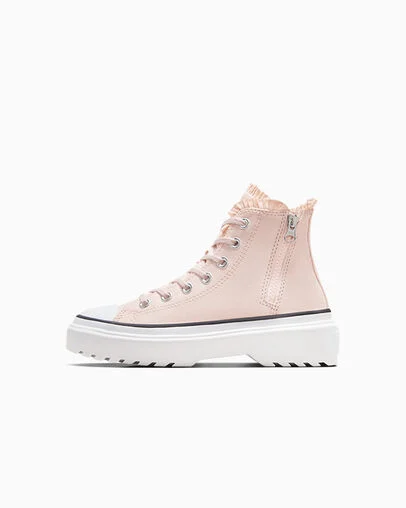 Chuck Taylor All Star Lugged Lift Ruffles Blush Hush/White/Vamp Pyre, Inner Side View