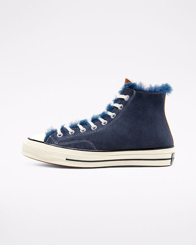 Shearling Chuck 70 Navy Blue/Baby Pink/Egret