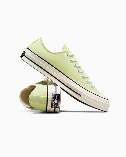 Chuck 70 Canvas Citron This Green/Egret/Black, Detail Angle View