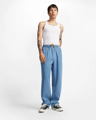 Baggy Denim Pant Denim, Full Body View