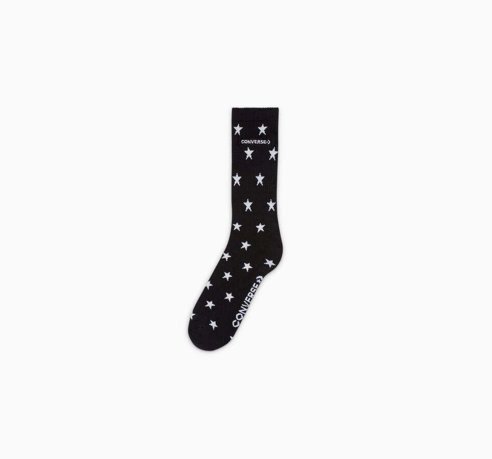 Star Graphic Embroidered Crew Socks Women's Socks.