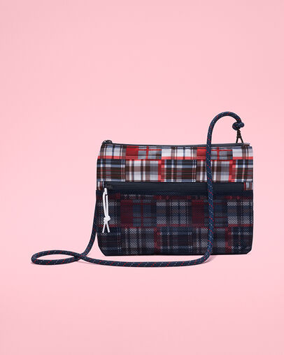 Patchwork Musette Obsidian/Plaid, Back View