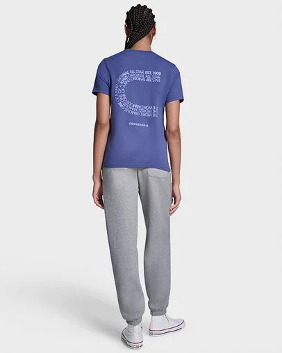 C Type T-Shirt Indigo Storm, Detail View