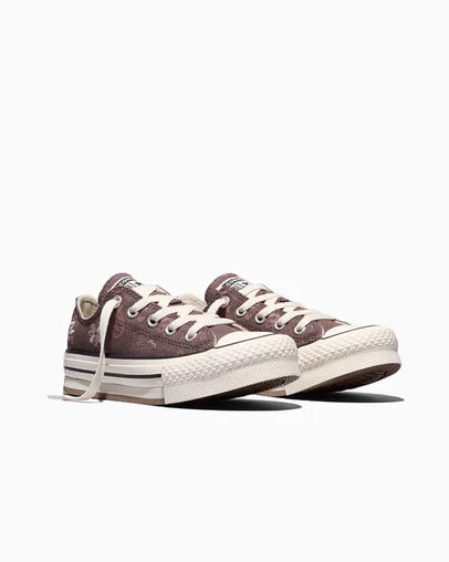 Chuck Taylor All Star EVA Lift Platform Paisley Pop Pot Hole Plum/Bite The Dust