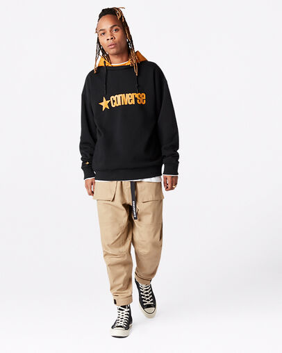 Removable Hooded Crew Converse Black