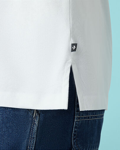 Twisted Varsity Cheerful Cut & Sew Long Sleeve White