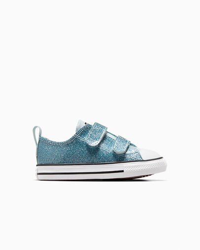 Chuck Taylor All Star Glitter Winter Slay Blue /White/Black, Outer Side View