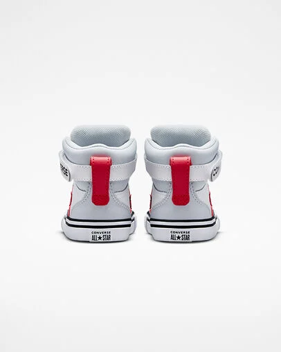 Pro Blaze Strap Retro Sport Block White/Ghosted/Red, Heel View