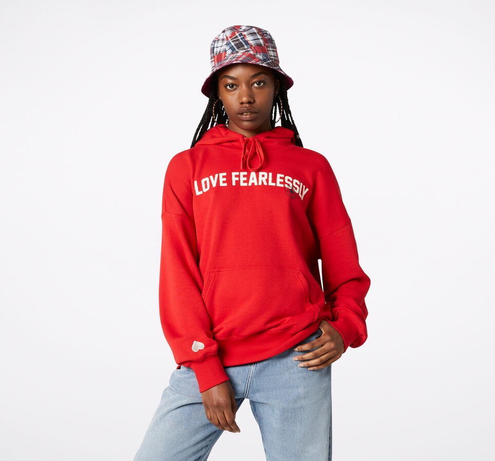 Love The Progress 2.0 Oversized Pullover Hoodie University Red