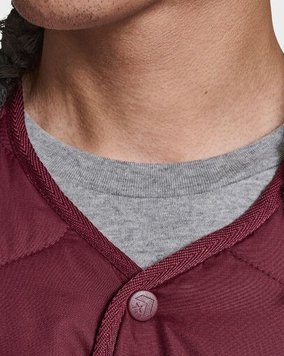 Malden Liner Jacket Deep Bordeaux, Detail View