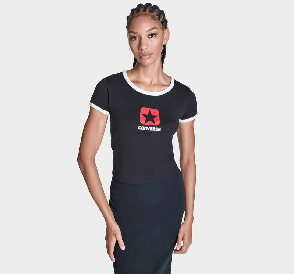 Retro Box Star T-Shirt Black