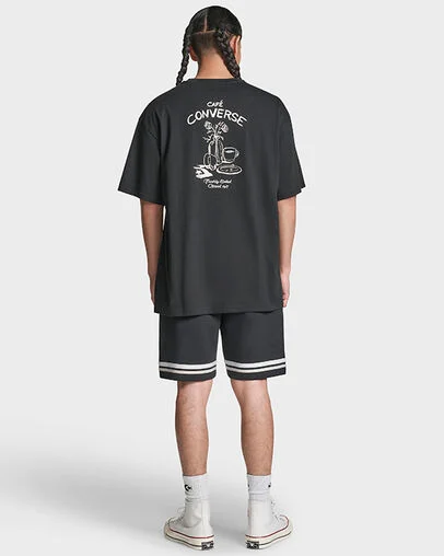 Caf&eacute; T-Shirt Black, Detail View