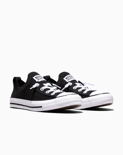 Chuck Taylor All Star Shoreline Knit Black/White/Black, Top and Side View