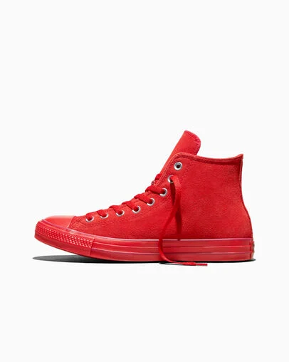Chuck Taylor All Star Suede University Red/Green, Inner Side View