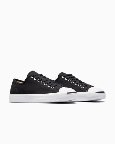 Jack Purcell Canvas Black/White/Black, Top and Side View